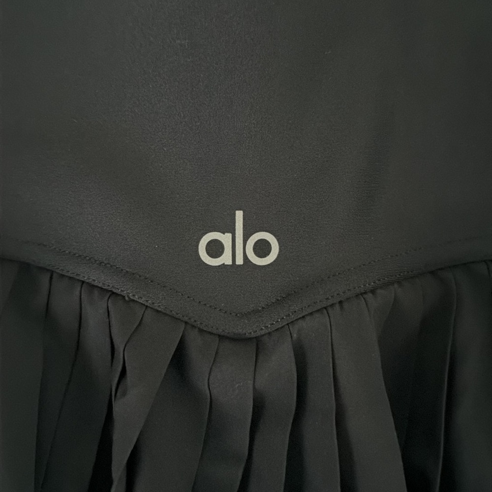 Alo Grand Slam Tennis Skirt Black - Picture 7 of 9